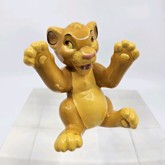 Disney Other - Disney Ceramic Porcelain 2" Figurine Simba Disney China